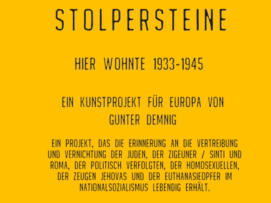 Stolperstein 2 (c) Rudolf Navratil Stolperstein 2