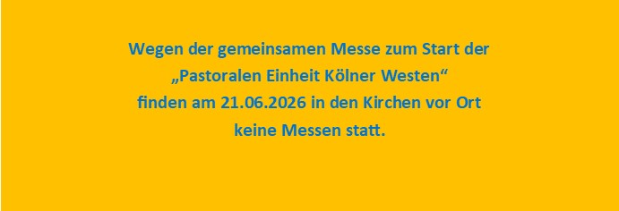 Keine Messen 21.06.26