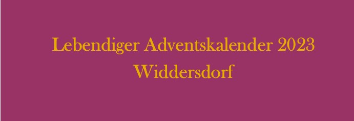 Slider Advent 23 Widdersdorf